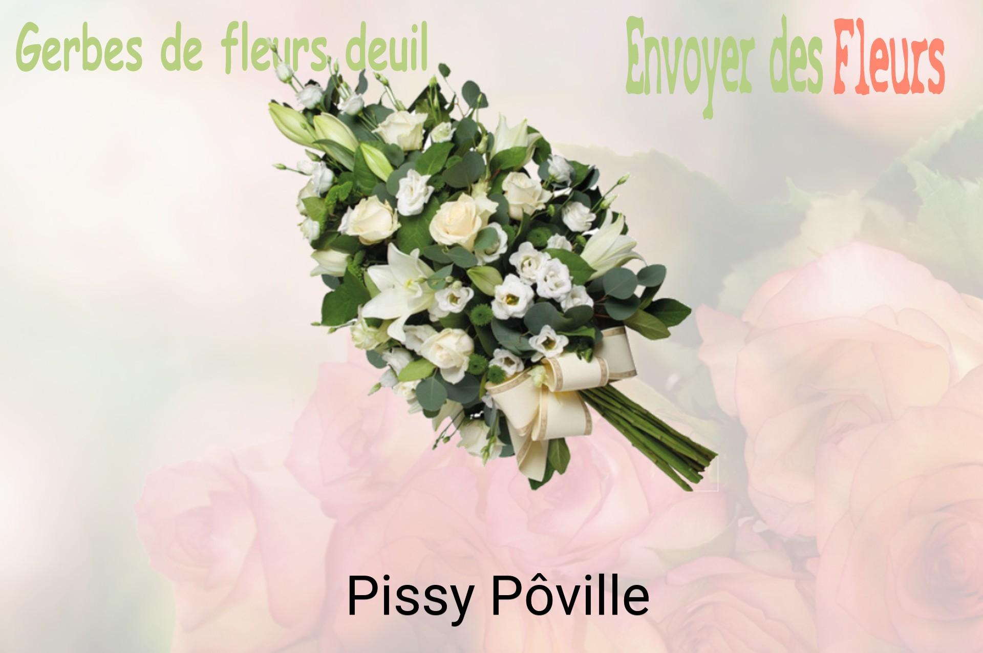 Gerbe de fleurs de deuil livrée à Pissy-Pôville
